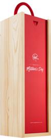 One Bottle Mother's Day Wooden Red Box 