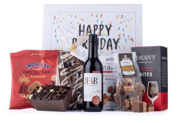Birthday Hamper Box with Australian Shiraz