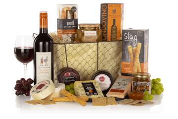 Cheese Lovers Hamper with French Red Wine