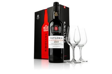 Taylor's 2017 LBV Port with Glasses in Gift Box