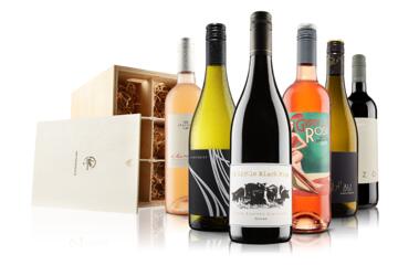 Luxury 6 Bottle Mixed Selection in Wooden Gift Box