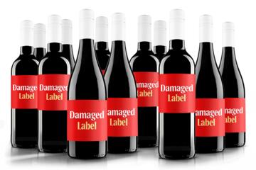 Damaged Label Red Wine Case