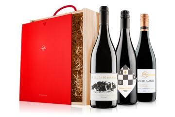 Best Sellers Red Wine Trio in Wooden Gift Box