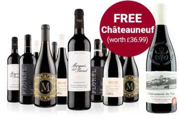 The Best of Virgin Wines Red Case plus FREE Châteauneuf-du-Pape