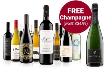 WineBank Welcome Mixed Case plus Free Champagne