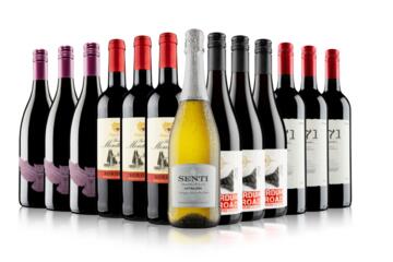 Customer Favourites Red Wine Case with Prosecco
