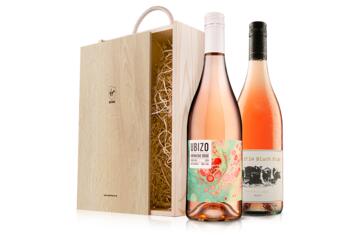 Perfect Rose Duo in Wooden Gift Box