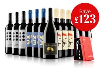 Top-Drawer Red Showcase with Accessories