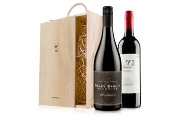 Dad's Ultimate Red Wine Duo in Wooden Gift Box