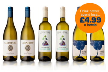 6 Bottle White Welcome Case