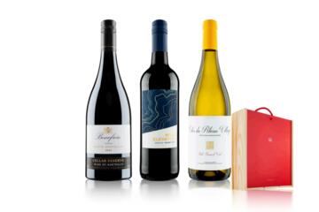 Connoisseurs Mixed Wine Trio in Wooden Gift Box