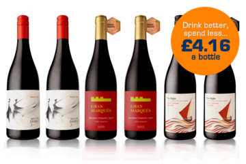 Six Bottle Red Welcome Case