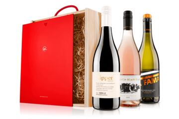 Best Sellers Mixed Wine Trio in Wooden Gift Box