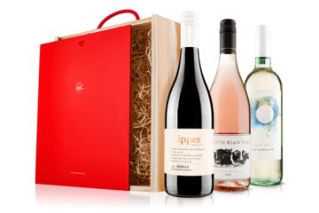 Best Sellers Mixed Wine Trio in Wooden Gift Box