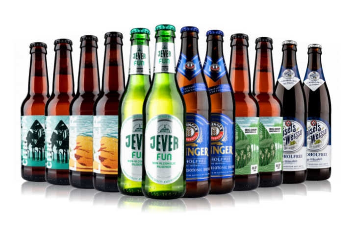 Low/No Alcohol Beers Selection