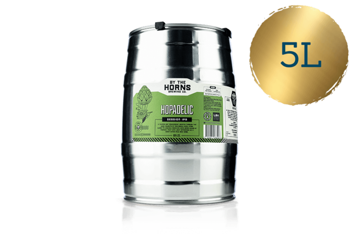 By The Horns Hopadelic Session IPA 5-litre Keg