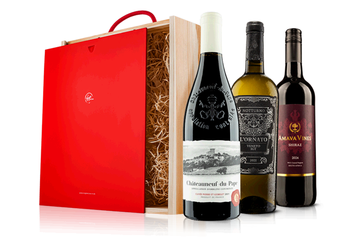 Ultimate Luxury Wine Trio including Chateauneuf du Pape