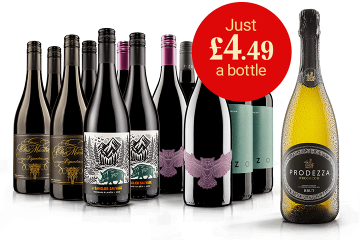 Discovery Wine Club Red Case with Free Prosecco