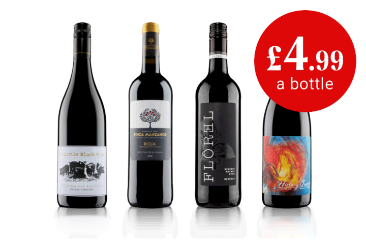The Best of Virgin Wines Four Bottle Red Case