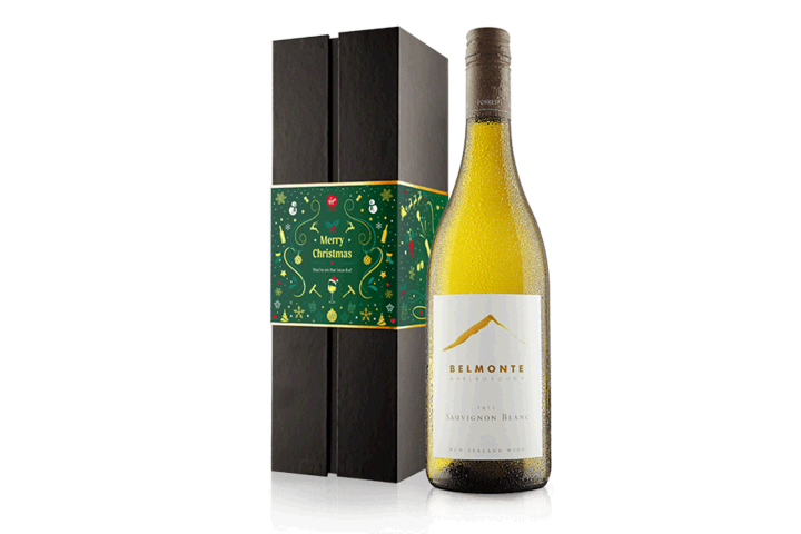 Merry Christmas White Wine in Christmas Gift Box