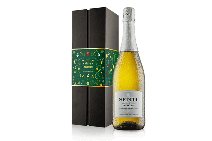 Merry Christmas Prosecco in Christmas Gift Box