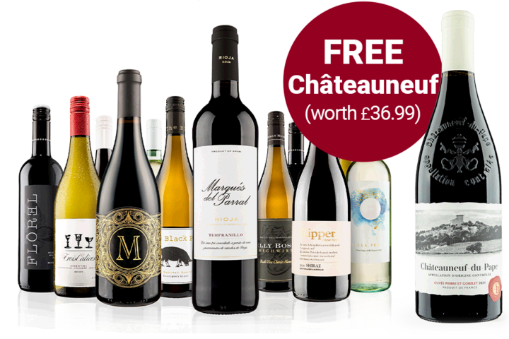 The Best of Virgin Wines Mixed Case plus FREE Chateauneuf-du-Pape
