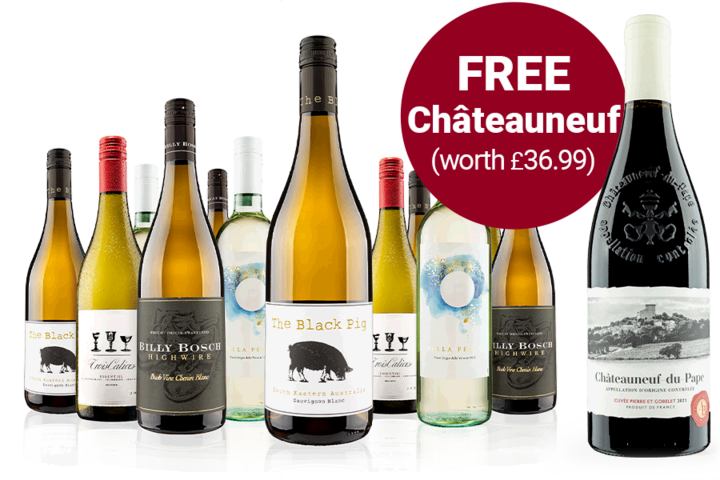 The Best of Virgin Wines White Case plus FREE Chateauneuf-du-Pape