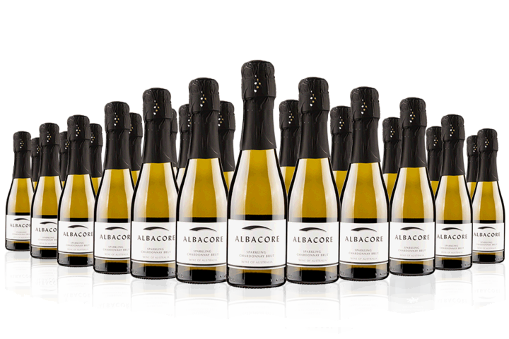 24 x Albacore Sparkling Mini Bottle Wine Case