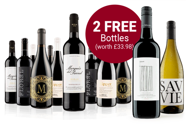 The Best of Virgin Wines Red Case plus FREE Bottles