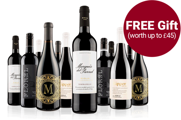 The Best of Virgin Wines Red Case plus Freebie