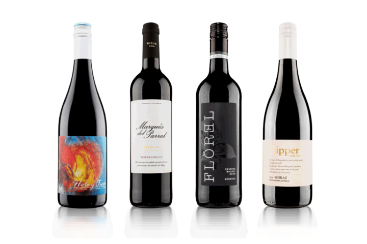 The Best Of Vintage by Saga Four Bottle Red Case