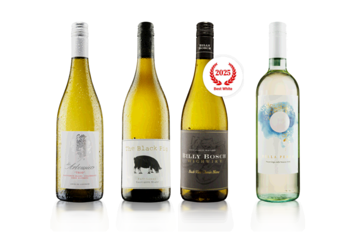 The Best Of Vintage by Saga Four Bottle White Case