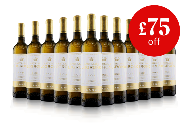 12 x Castillo de Logrono Familia Manzanos Barrica Rioja Blanco