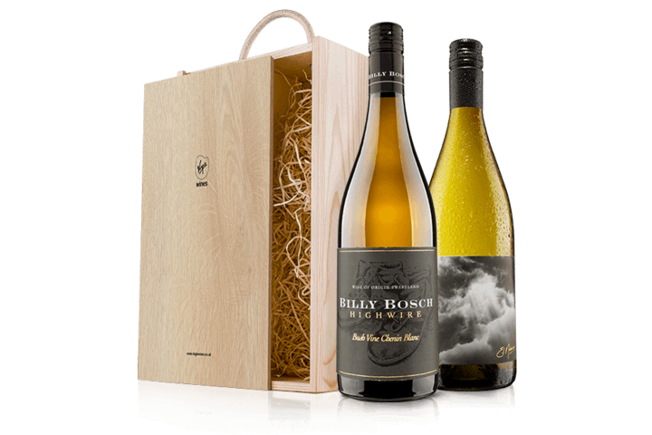 Classic White Wine Duo in Wooden Gift Box