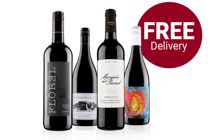 The Best of Virgin Wines Four Bottle Red Case