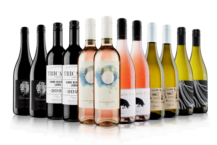 Saga Red, White and Rose Mixed Wine Offer