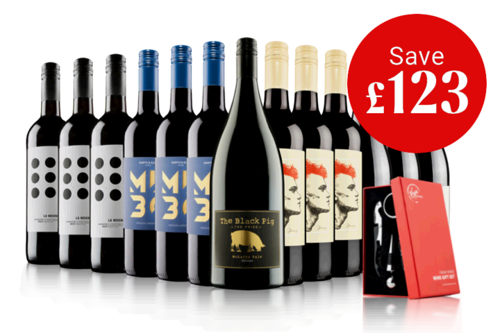 Top-Drawer Red Showcase with Accessories