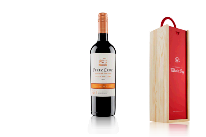 Dad's Premium Red Wine in Wooden Gift Box