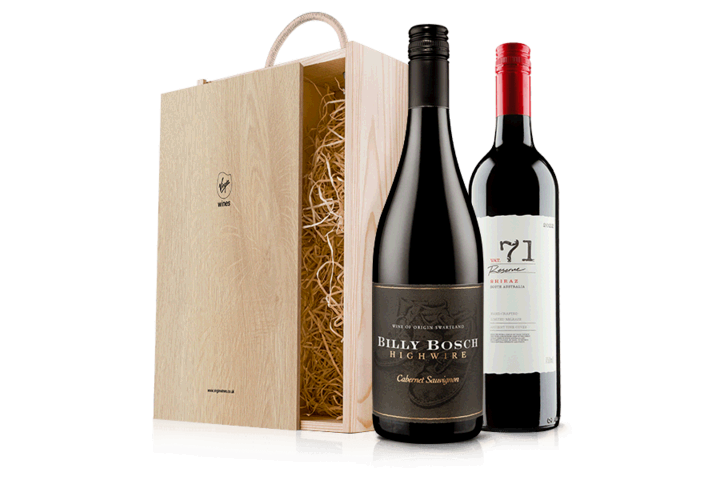 Dad's Ultimate Red Wine Duo in Wooden Gift Box