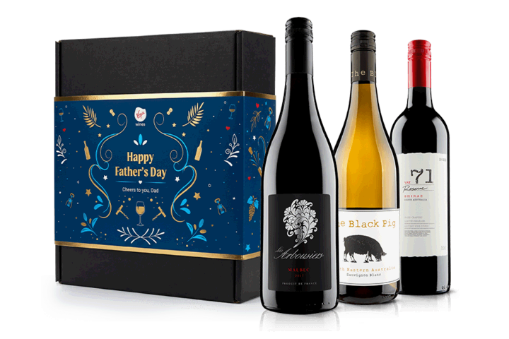 Father's Day Mixed Wine Trio in Gift Box