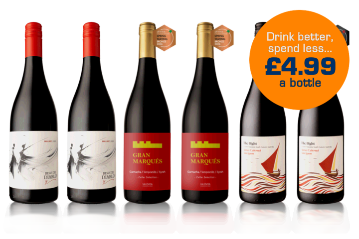 6 Bottle Red Welcome Case