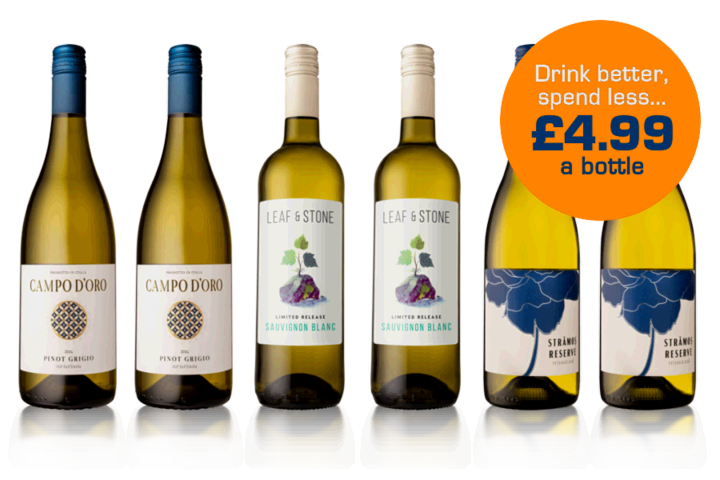 6 Bottle White Welcome Case