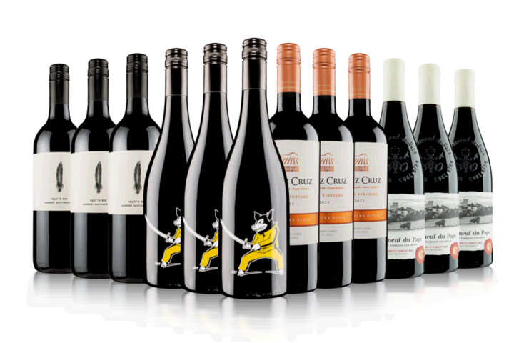 Aficionados Only 12 Bottle Red Wine Case