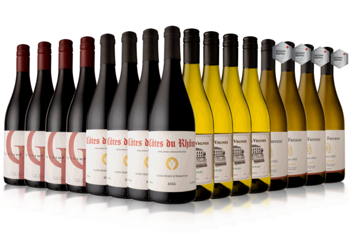 16 Bottle French Wines Variety Box