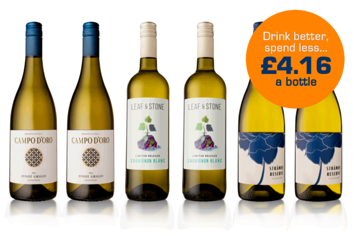 Six Bottle White Welcome Case