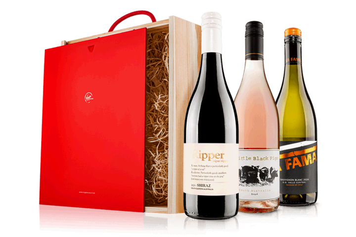 Best Sellers Mixed Wine Trio in Wooden Gift Box