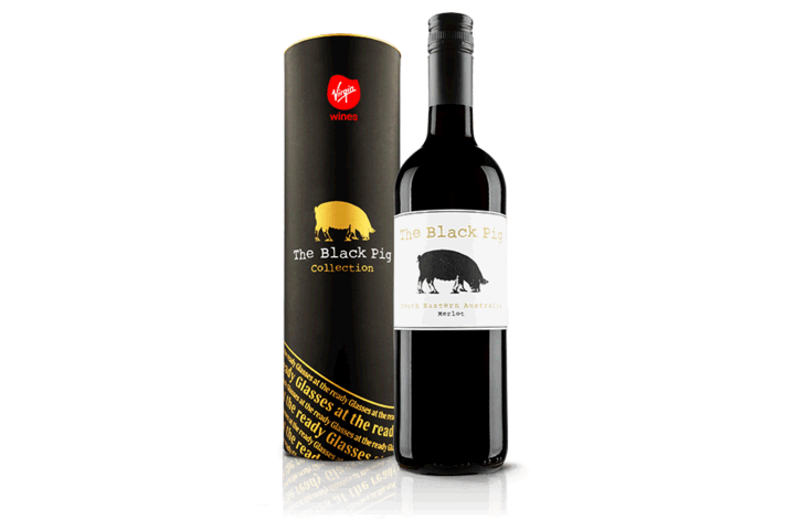 Black Pig Merlot in Black Pig Gift Tube