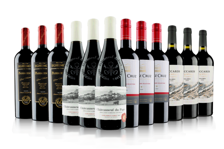 Aficionados Only 12 Bottle Red Wine Case