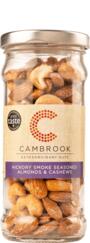 Cambrook Hickory Smoke Seasoned Almonds & Cashews 180g